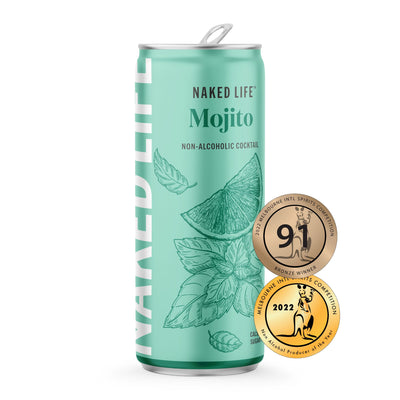 Naked Life Non-Alcoholic Cocktail Mojito - 6 x 4 x 250ml Cans